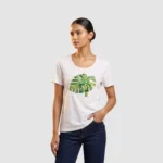 Botanica-Glimmer’ Hand-Articulated Monstera Sequin Chico's Tee