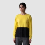 ‘Solaris’ Architectural Knit Jumper with Obsidian Lace Hem