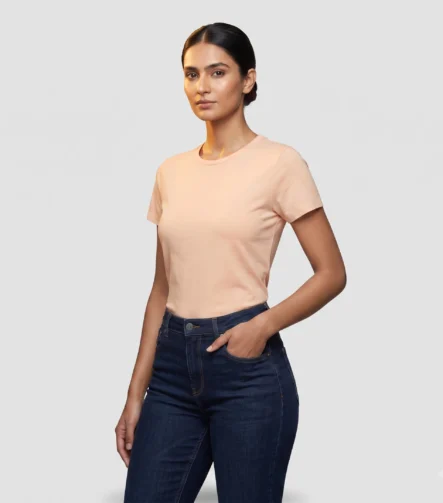Banana Republic Soft Peach Crewneck Tee (S)