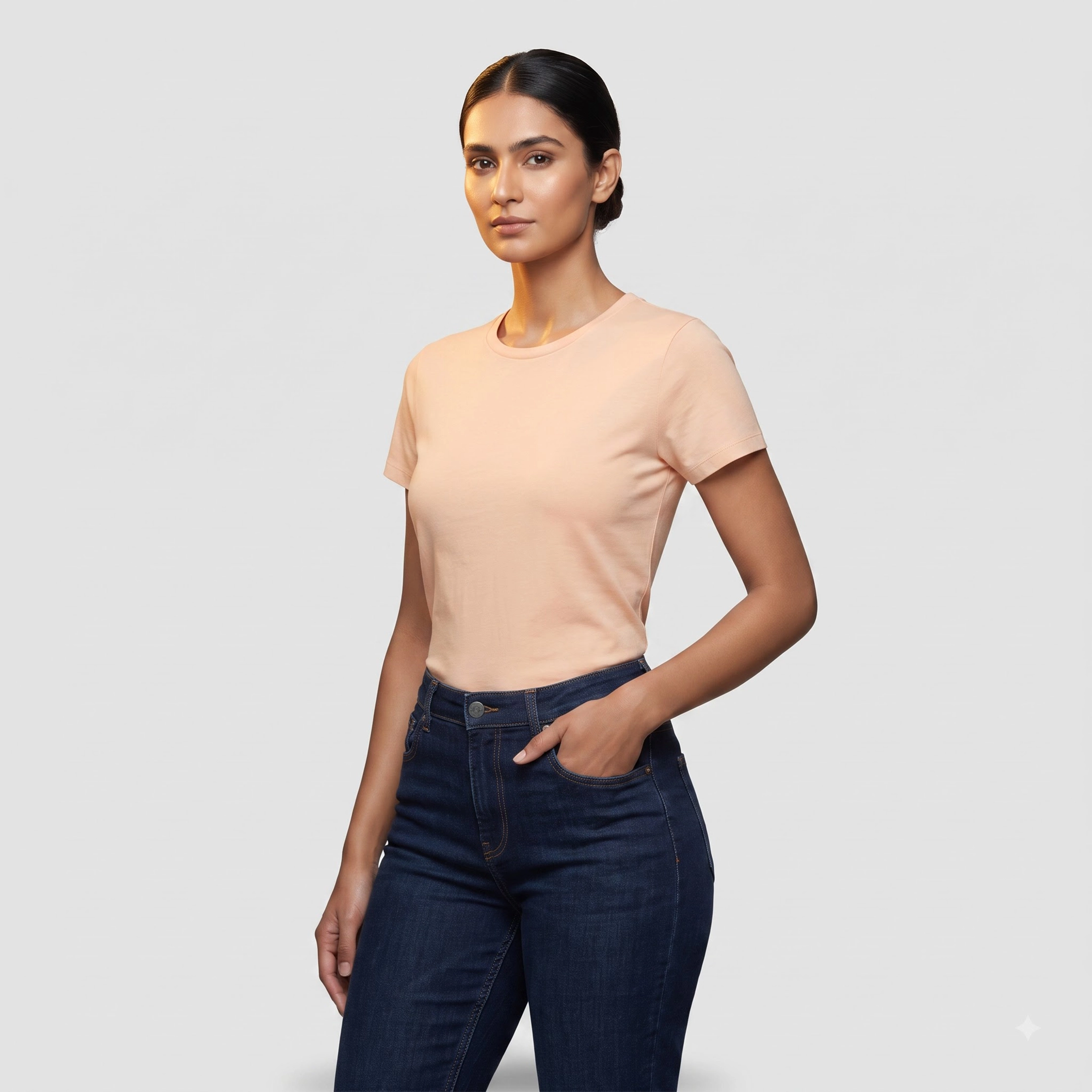 Banana Republic Soft Peach Crewneck Tee (S) Banana Republic Soft Peach Crewneck Tee (S)