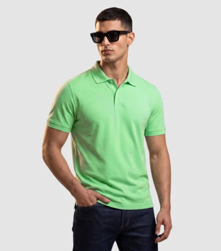 Roundtree & Yorke Supima Cotton Mint Polo (M)