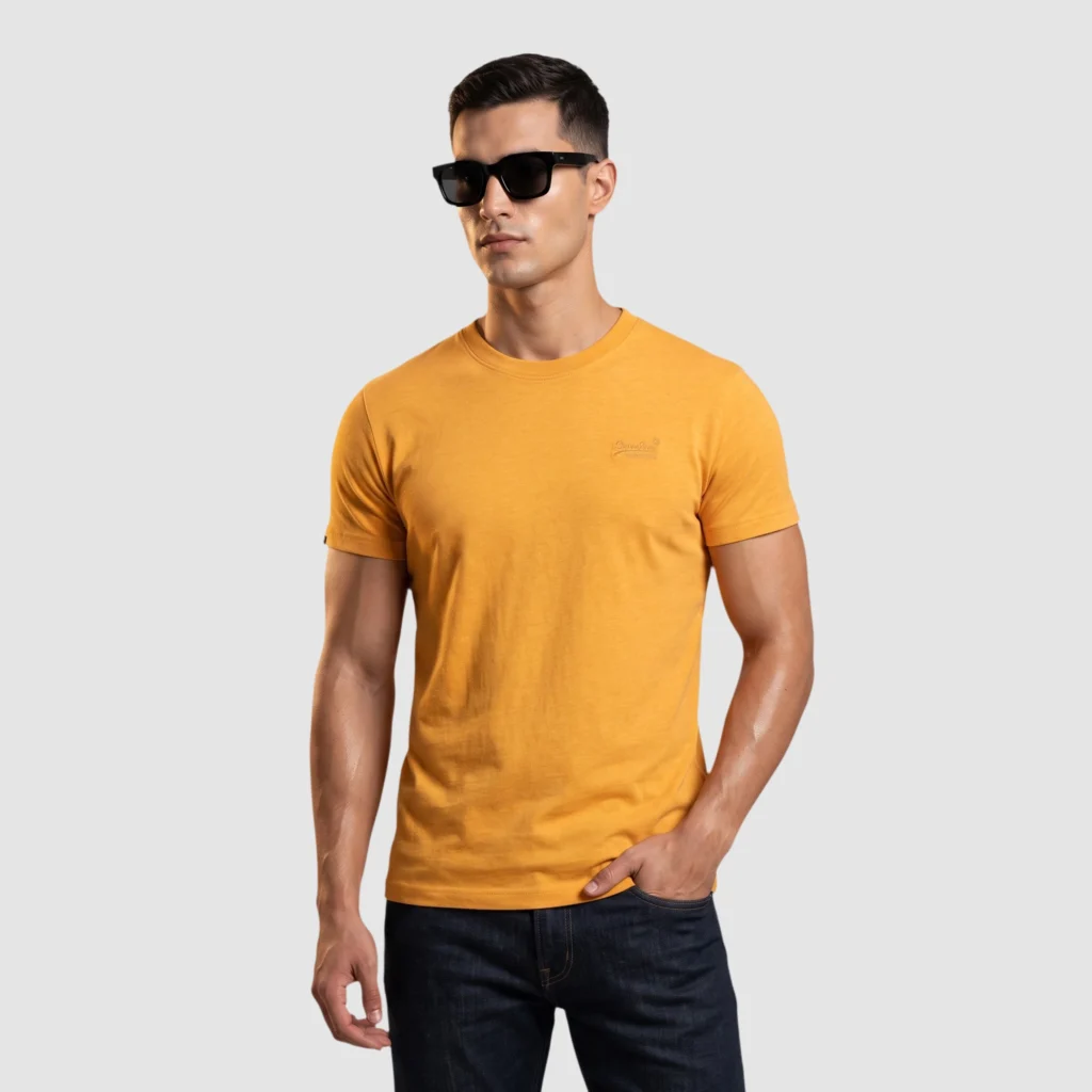 Superdry ‘Amber-Marl’ Organic Cotton Embroidered Tee (S)