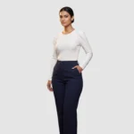 Ann Taylor ribbed puff shoulder top