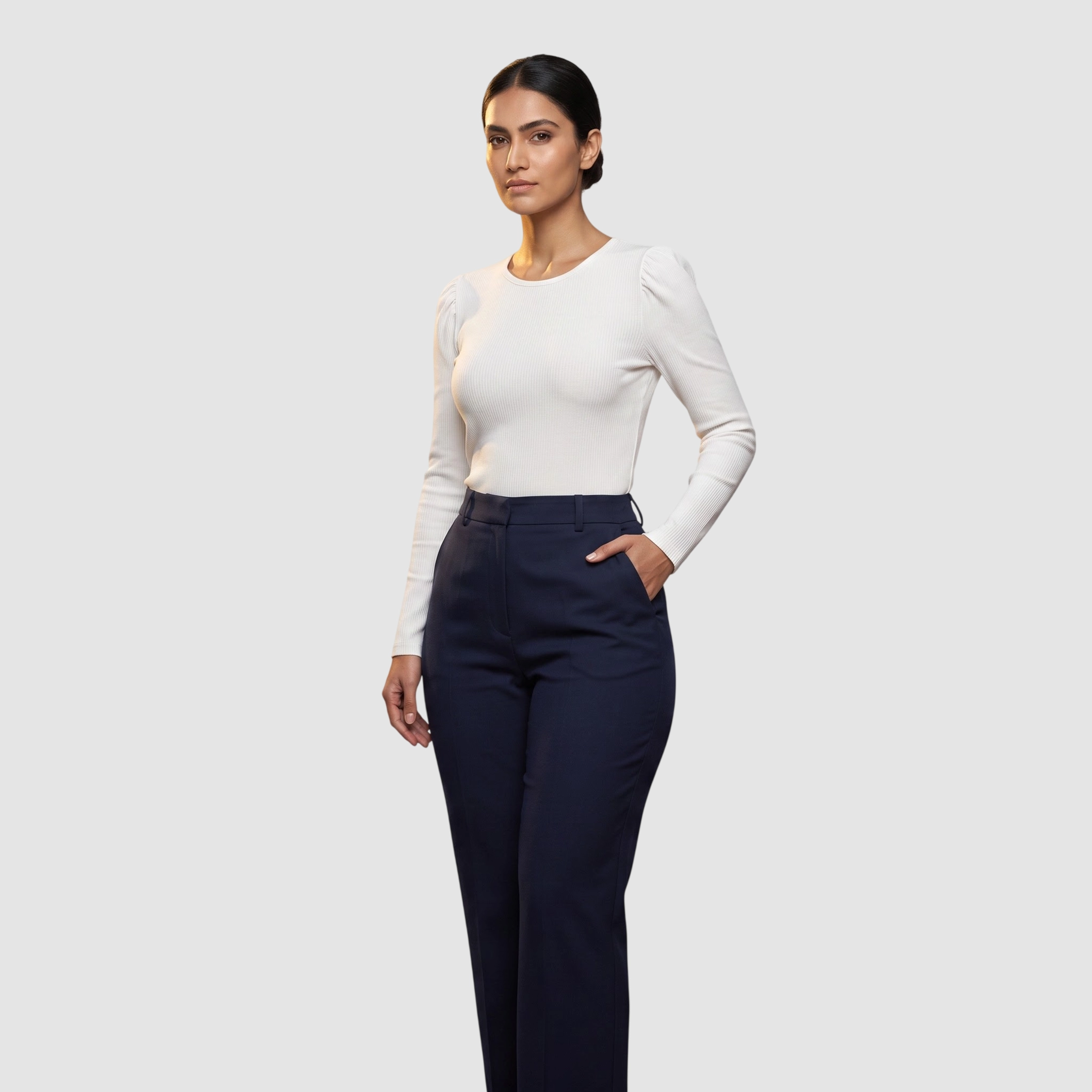 Ann Taylor ribbed puff shoulder top Ann Taylor ribbed puff shoulder top